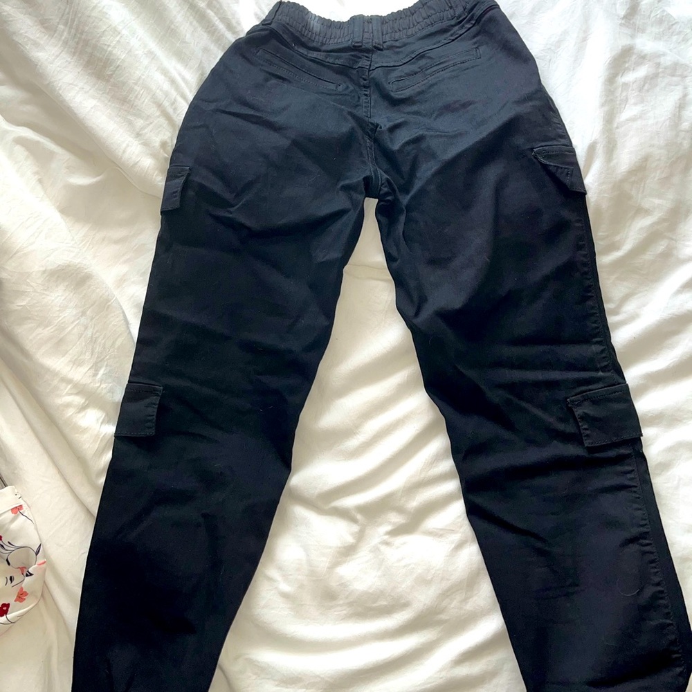 Black cargo pants
